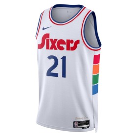 NBA Mænd Trøje Philadelphia 76ers Joel Embiid 2024-25 Nike City Edition Hvid Swingman